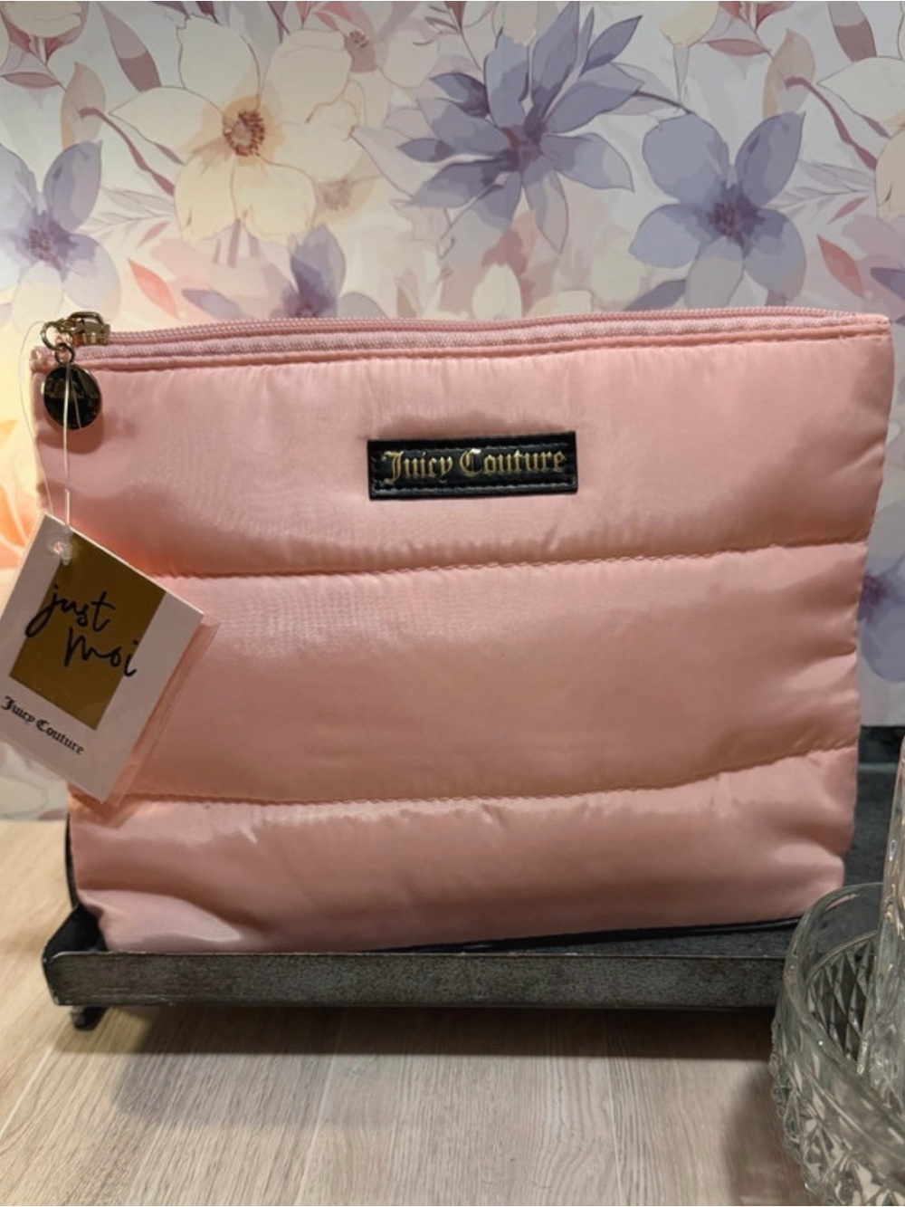 Juicy Couture Pink Quilted Pouch